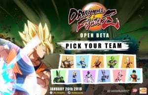 Dragon Ball FighterZ Open Beta Roster