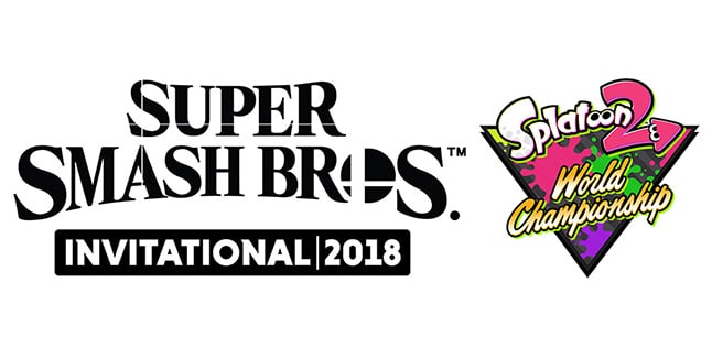 Super Smash Bros. Switch 2018 Invitational and Splatoon 2 World Championship Logos