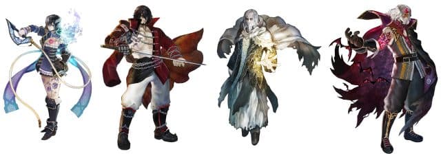Bloodstained Curse of the Moon Characters
