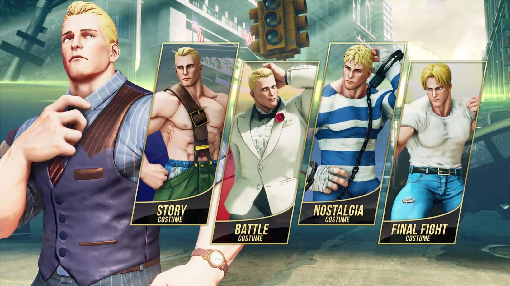 Street Fighter V Arcade Edition Cody Costumes