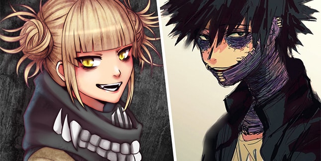 My Hero One’s Justice Dabi and Himiko Toga Banner