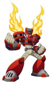 Mega Man 11 Torch Man Render