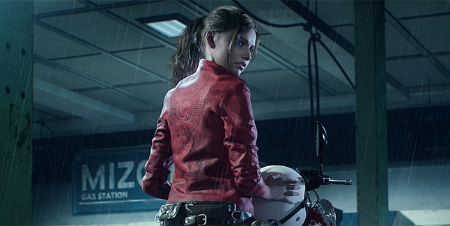 Resident Evil 2 Claire Harley Davidson Banner