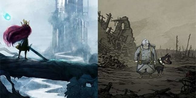 Child of Light and Valiant Hearts Banner