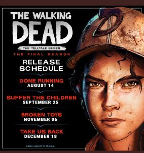 The Walking Dead: The Final Season Episode 2, 3 & 4 Release Date