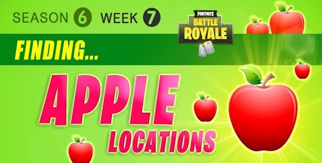 fortnite season 6 week 7 challenges battle star treasure map apples locations guide - fortnite apples locations