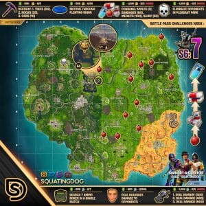 Fortnite Season 6 Week 7 Challenges Map