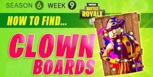 Fortnite Season 6 Week 9 Challenges: Battle Star Treasure Map, Carnival Clown Boards & Mushrooms Locations Guide