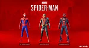 Spider Man PS4 DLC 3 Suits
