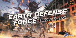 Earth Defense Force Iron Rain Key Art Logo