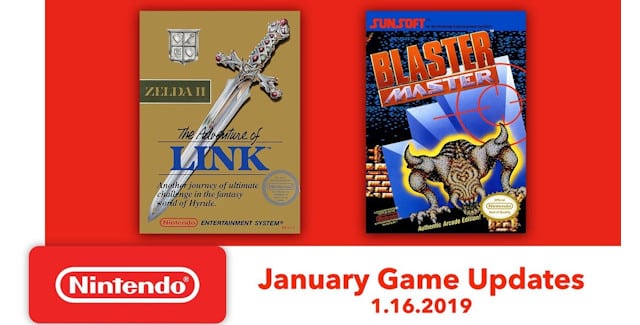 Nintendo Switch Online games for January 2019 lineup