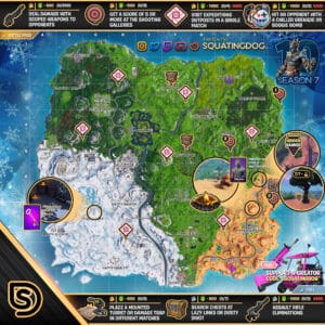 Fortnite Season 7 Week 10 Challenges Map