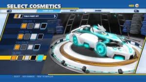 Team Sonic Racing Customization Screen 2
