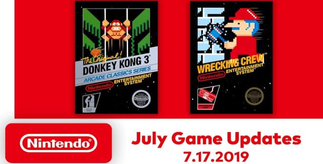 Nintendo Switch Online Games for July 2019 Lineup