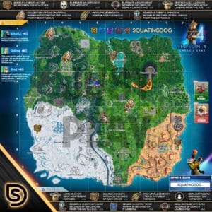 Fortnite Season 10 Week 3 Smash and Grab Challenges Map
