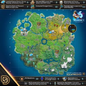 Fortnite Chapter 2 Hide and Seek Challenges Cheat Sheet