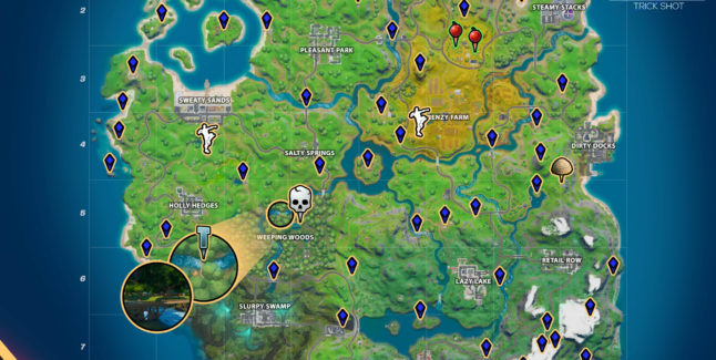 Fortnite Chapter 2 Trick Shot Challenges Cheat Sheet