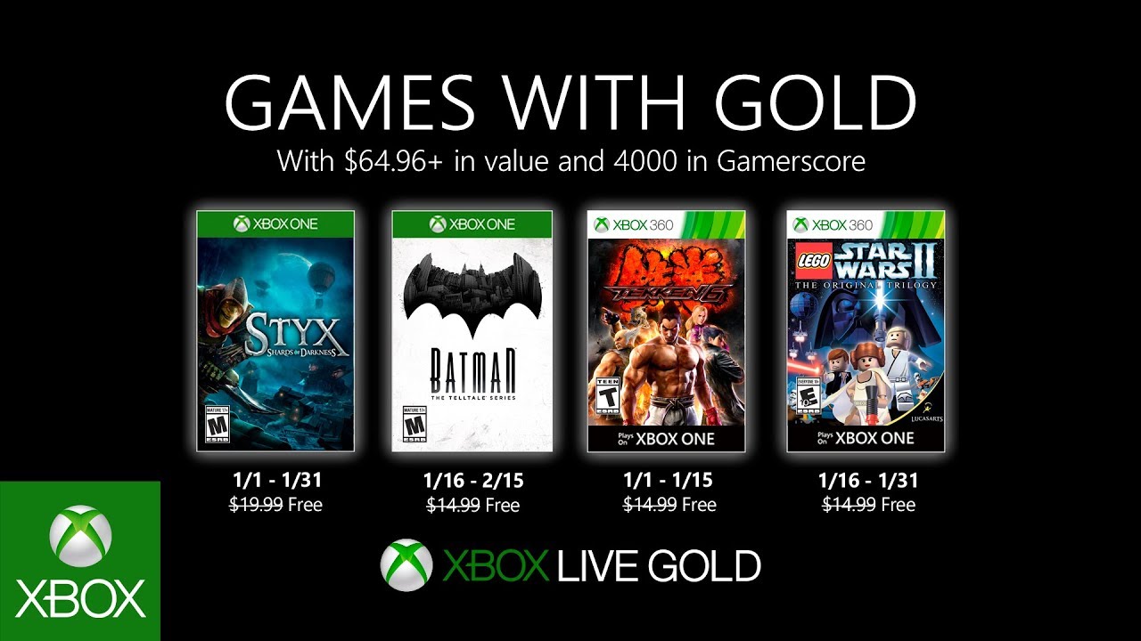 Xbox Games with Gold January 2020 Lineup - 1280 x 720 jpeg 134kB