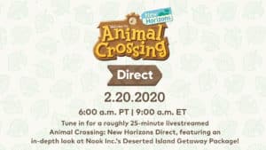 Animal Crossing New Horizons Direct Announced for February 20