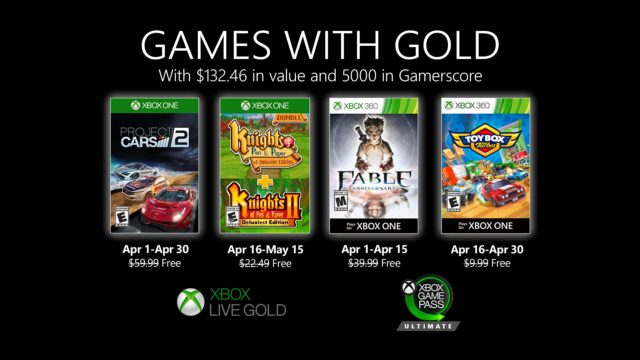 April 2020 Games with Gold