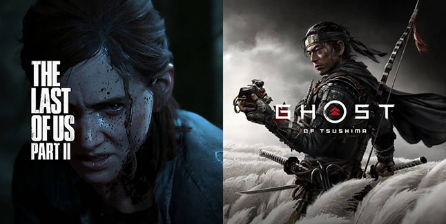 The Last of Us Part 2 and Ghost of Tsushima Banner