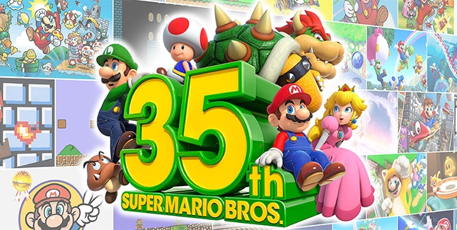35th Anniversary Super Mario Bros Banner Small