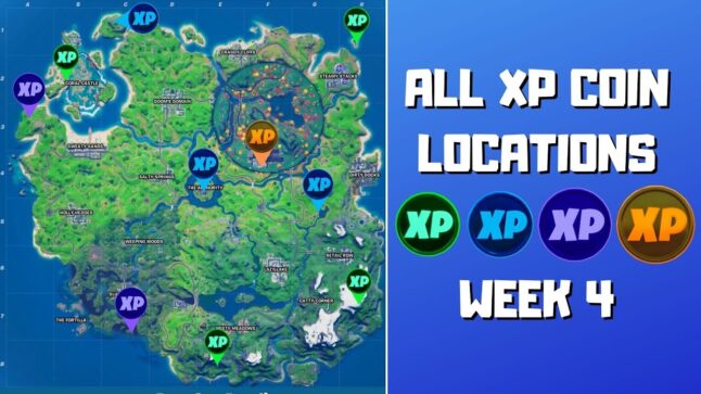 Fortnite Chapter 2 Season 4 Week 4 Xp Coins Locations Guide Video Games Blogger