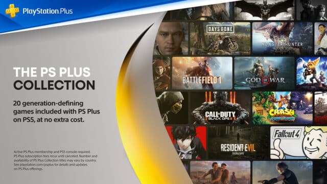 The PS Plus Collection Banner