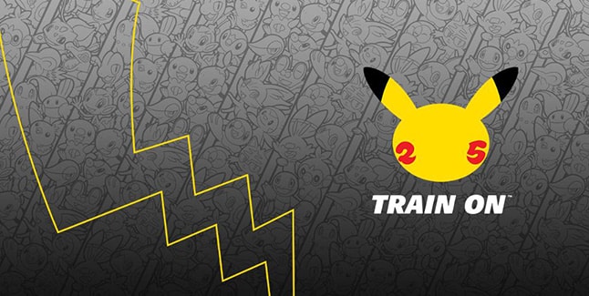 Pokémon 25th Anniversary Train On Banner
