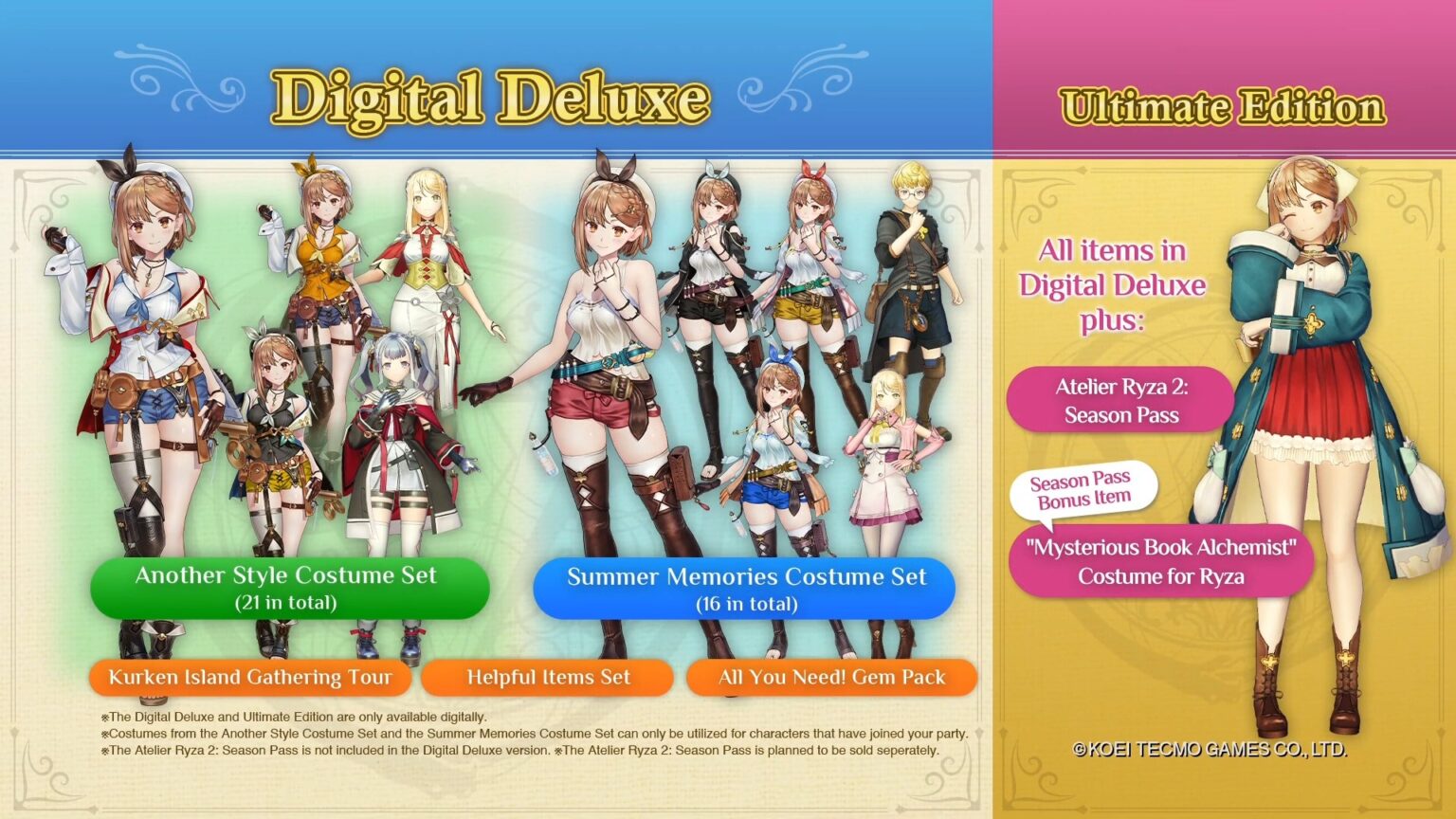 Atelier Ryza 2 Digital Deluxe And Ultimate Editions