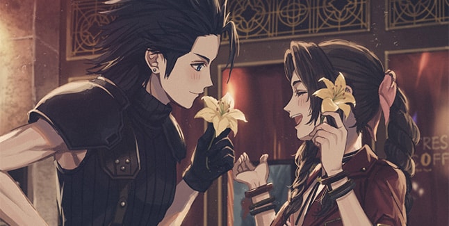 Aerith and Zack Banner