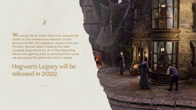hogwarts legacy release date 2022