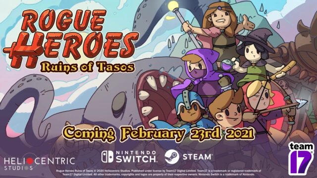 Rogue Heroes Ruins of Tasos Release Date Banner