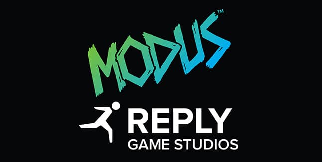 Modus Games and Reply Game Studios Logos