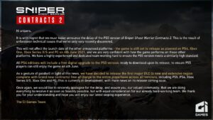 Sniper Ghost Warrior Contracts 2 for PS5 Delayed to Later in 2021