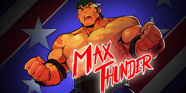 Streets of Rage 4 Max Thunder Banner
