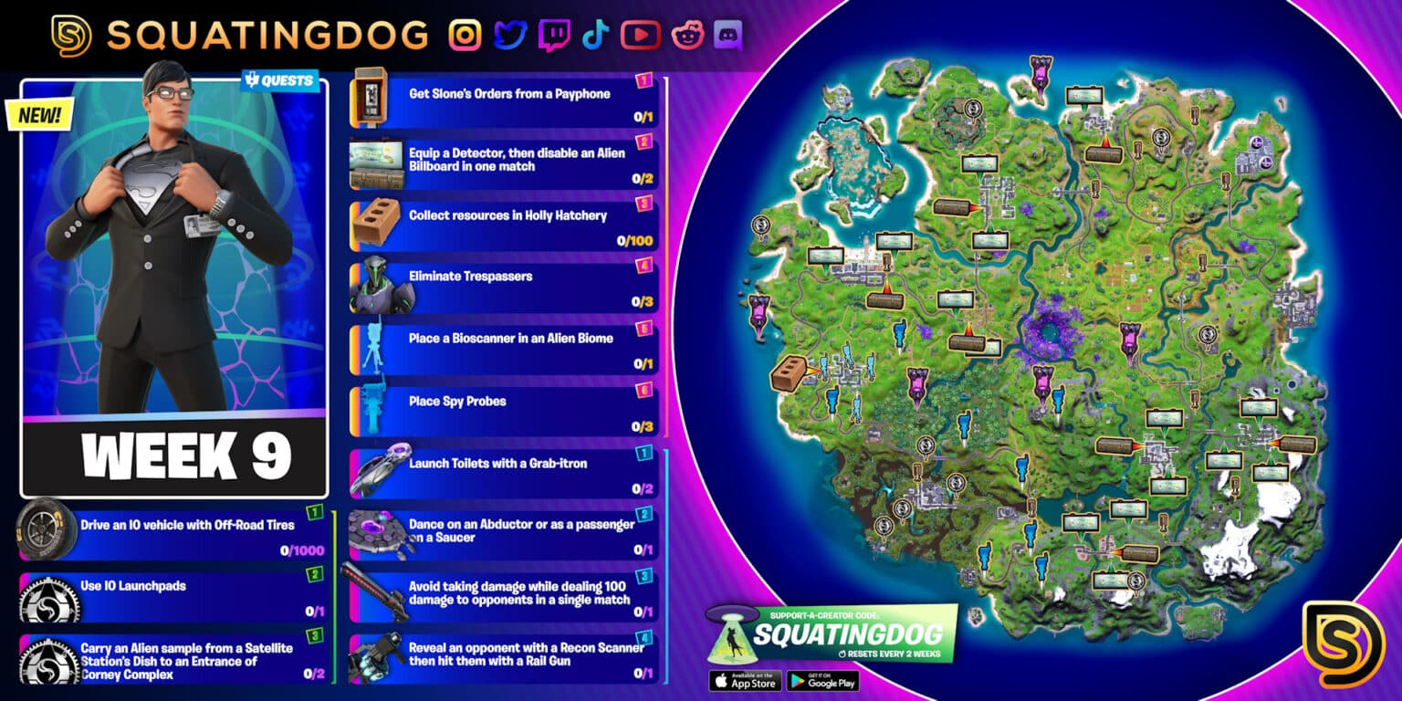 Fortnite Chapter 2 Season 7 Week 9 Challenges Guide - Video Games Blogger