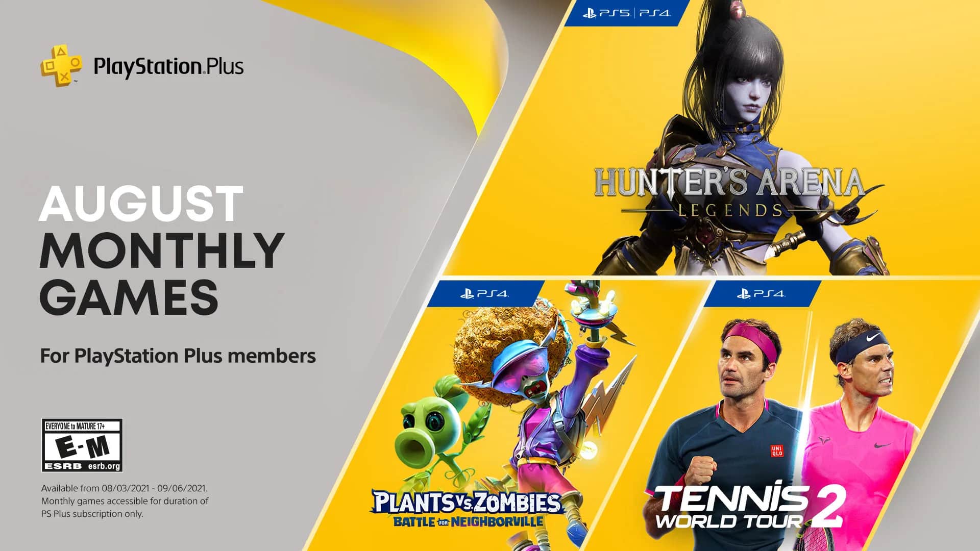 PlayStation Plus Games for August 2021 Lineup