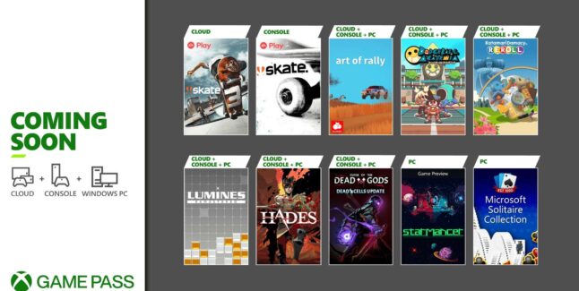 Xbox Game Pass Games for August 2021 Lineup