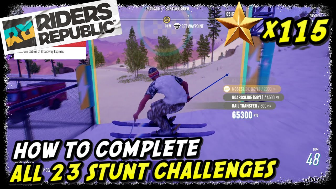 Riders Republic Stunt Challenges Locations Guide