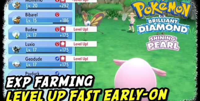 Pokemon Brilliant Diamond and Shining Pearl How To Level Up Fast Guide