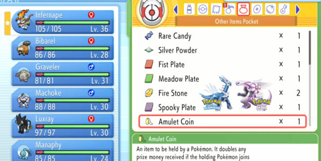 Pokemon Brilliant Diamond and Shining Pearl Money Cheat