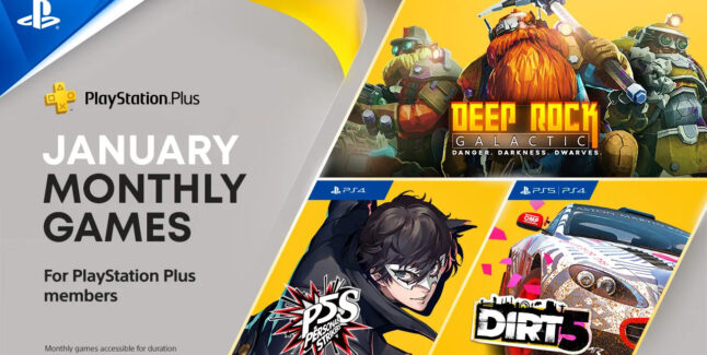 PlayStation Plus Games for January 2022 Lineup