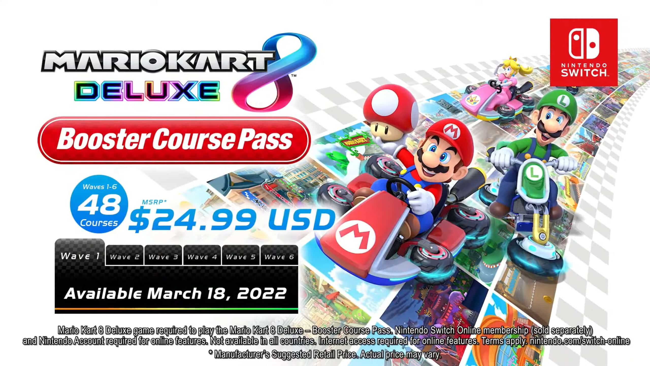 Nintendo Direct February 2022 - Mario Kart 8 Deluxe: Booster Course Pass DLC