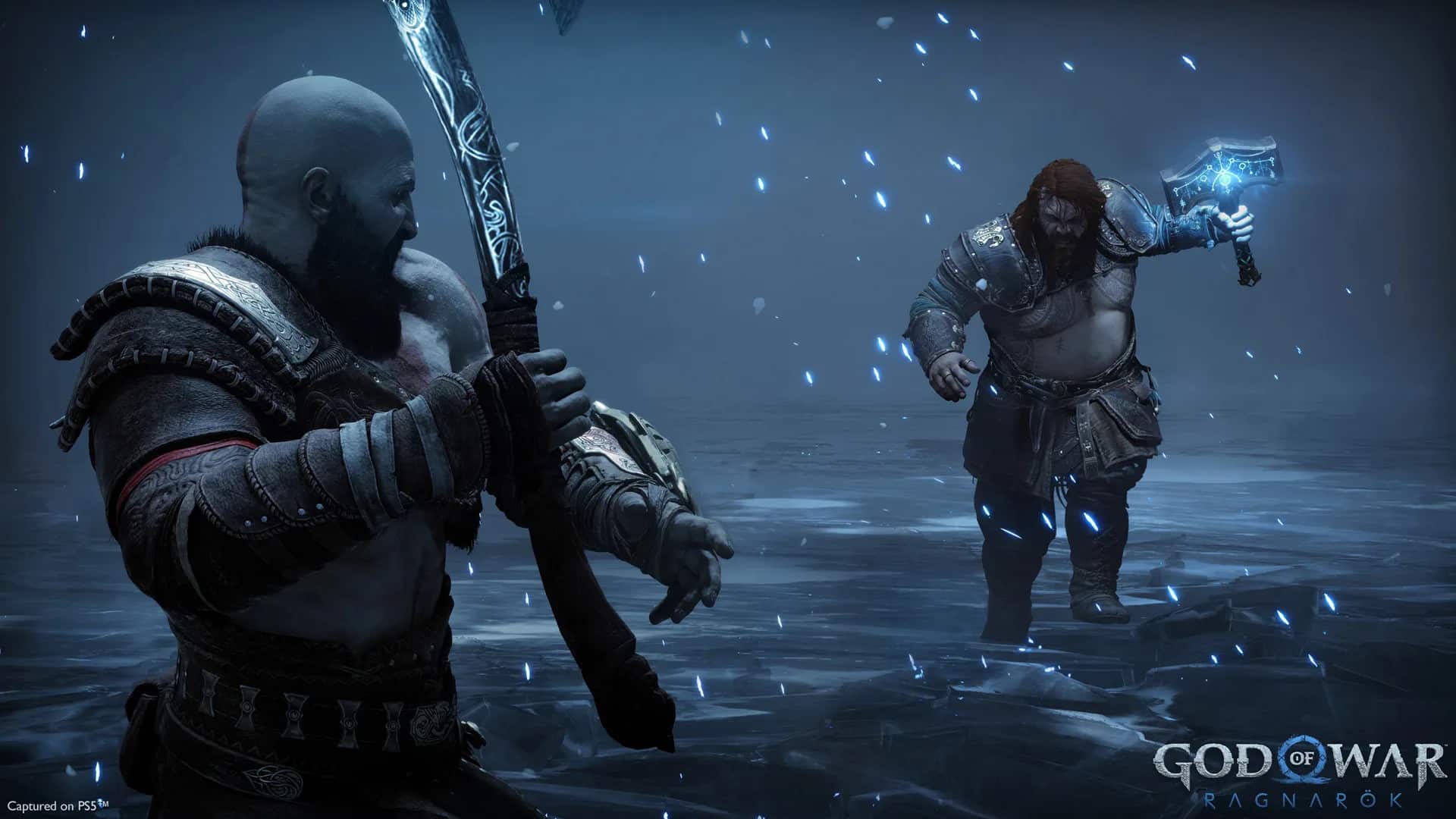 God of War Ragnarok Kratos VS Thor PS5 screenshot