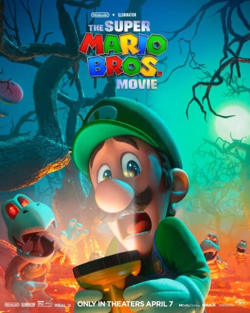 The Super Mario Bros Movie Luigi VS Dry Bones Phone Wallpaper