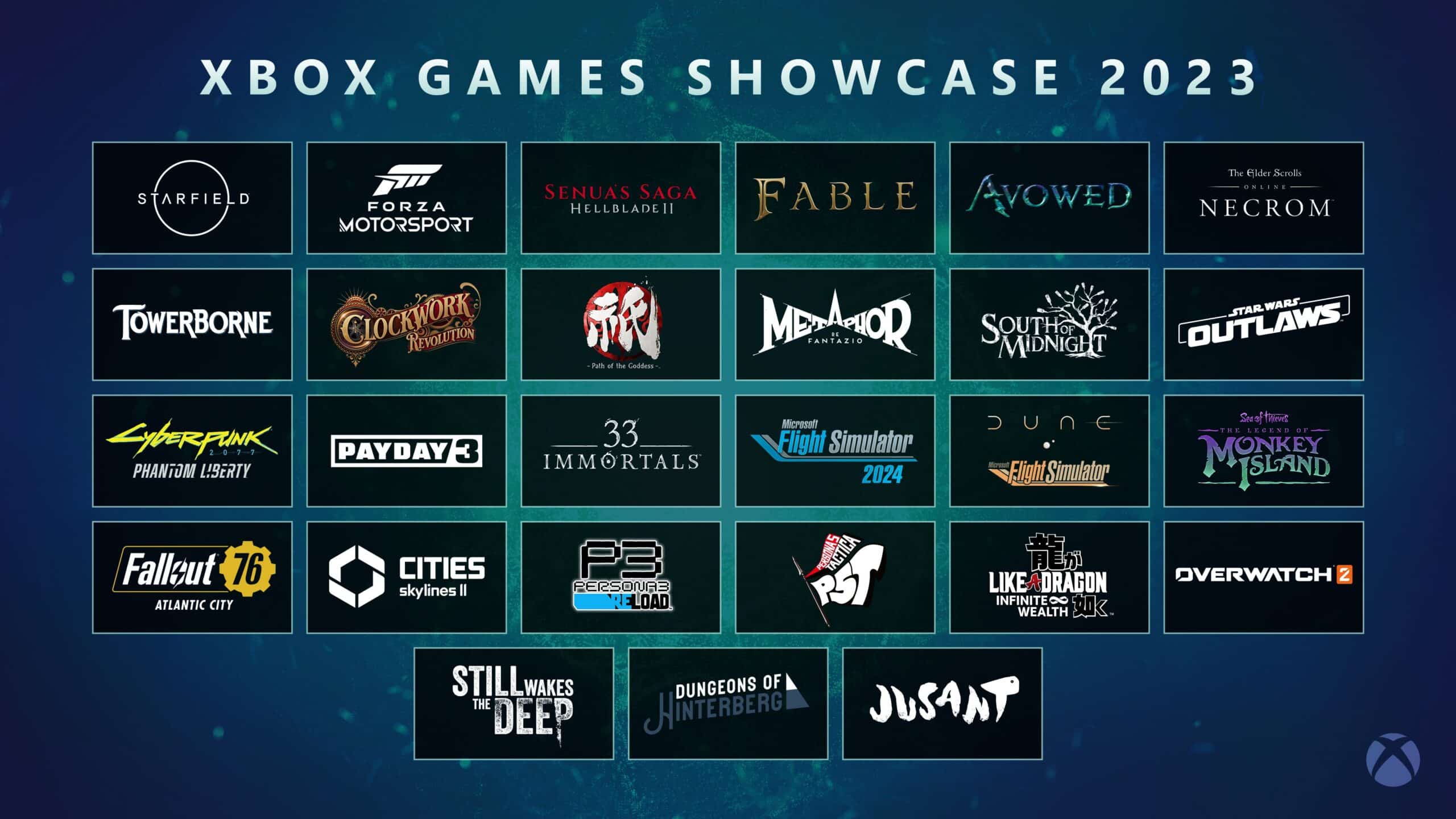 Microsoft Xbox Games Showcase Lineup