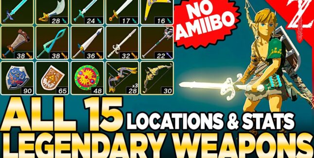 The Legend of Zelda: Tears of the Kingdom Legendary Weapons Locations Guide