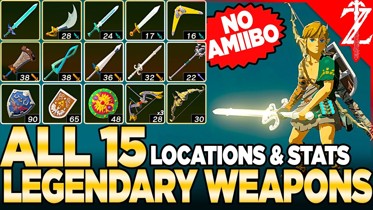 The Legend of Zelda: Tears of the Kingdom Legendary Weapons Locations Guide