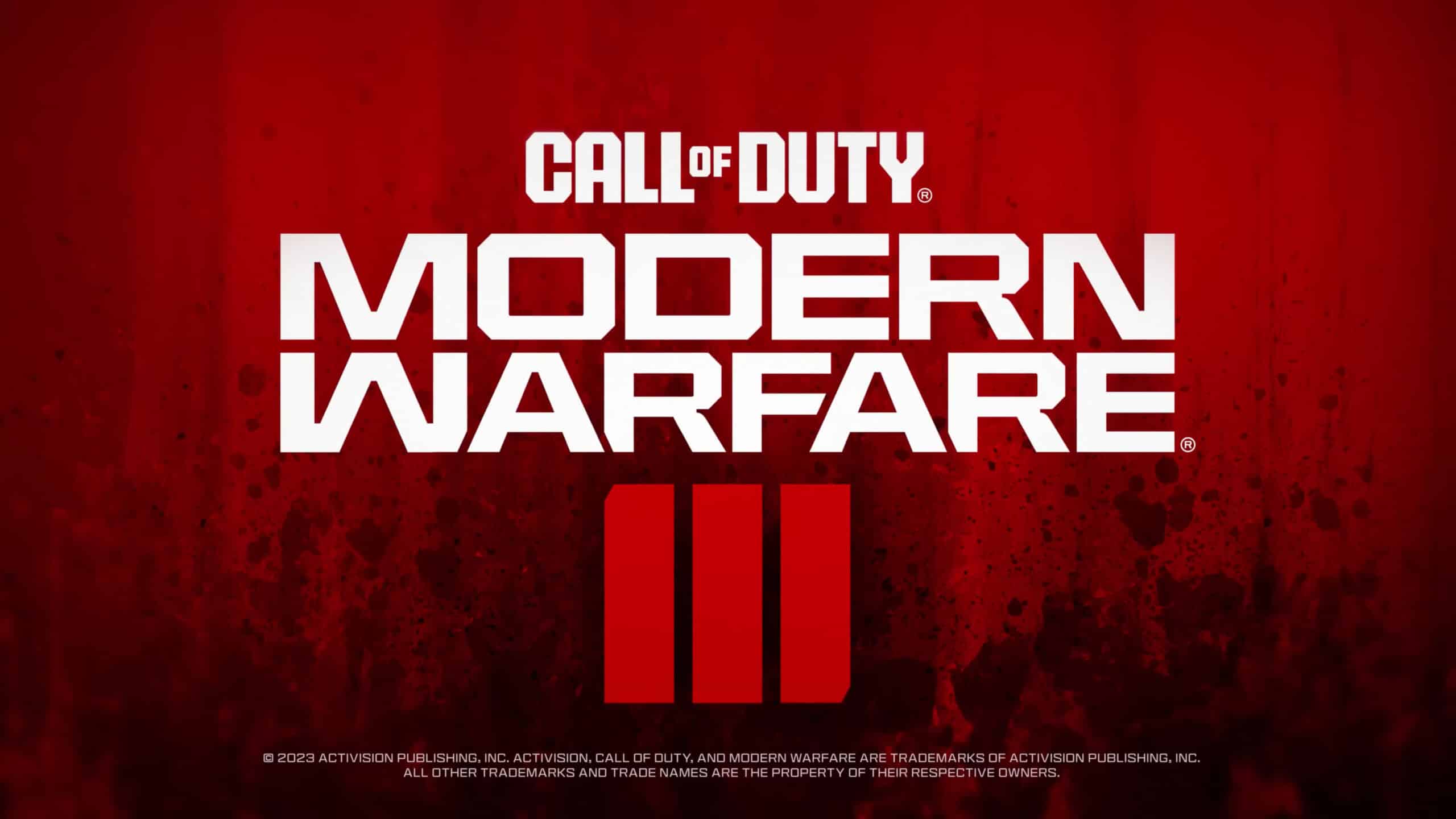Call of Duty: Modern Warfare 3 2023 red logo